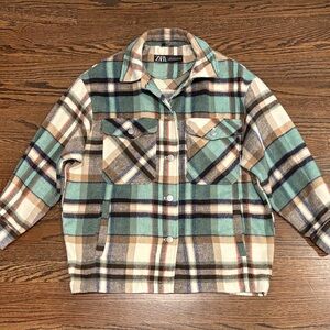 Zara Multicolor Plaid Shacket